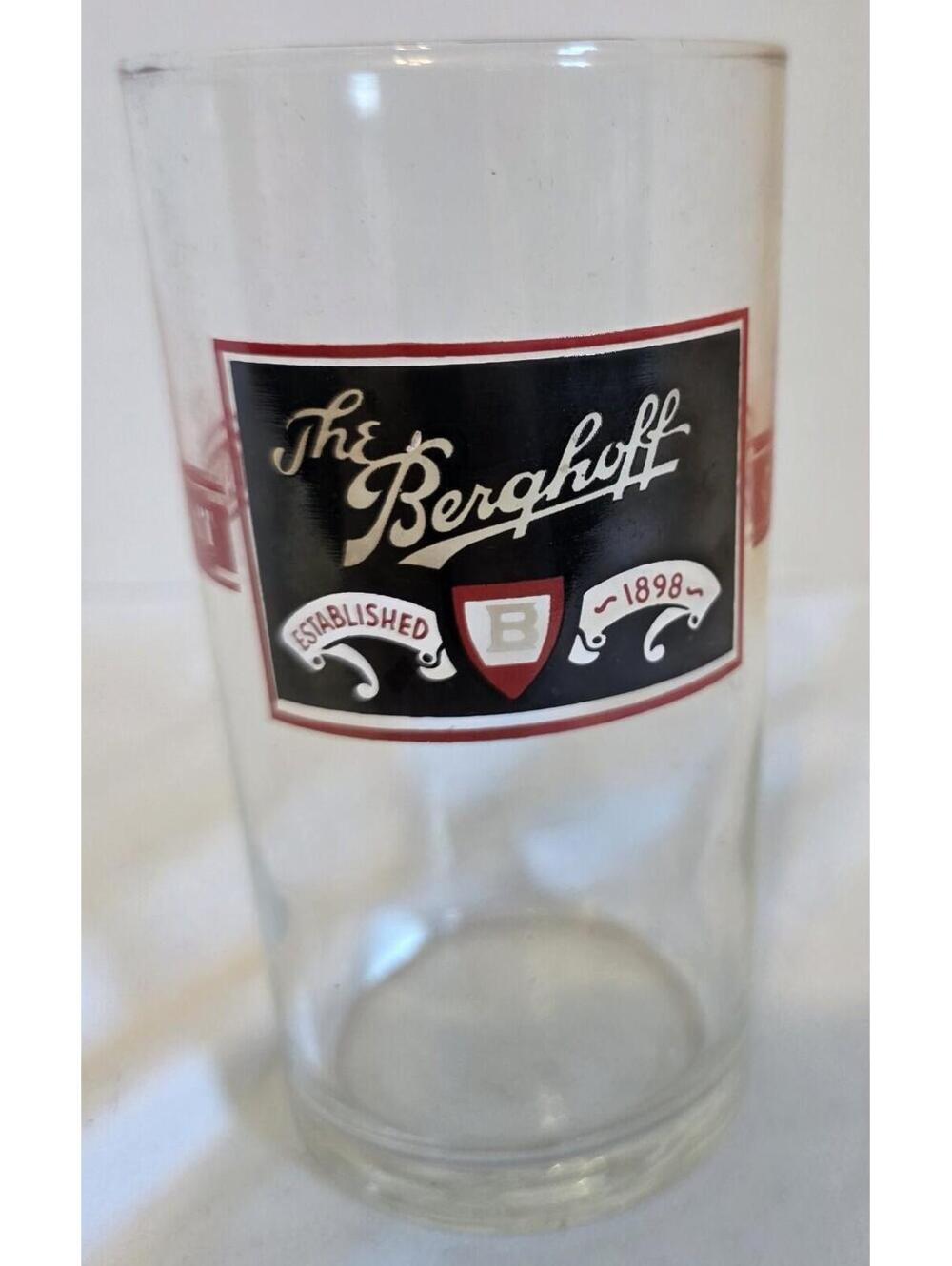 ORIGINAL CHICAGO THE BERGHOFF RESTAURANT SHORTY BEER GLASS 5”